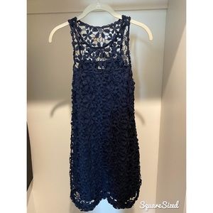 Hollister Navy Blue Floral Dress